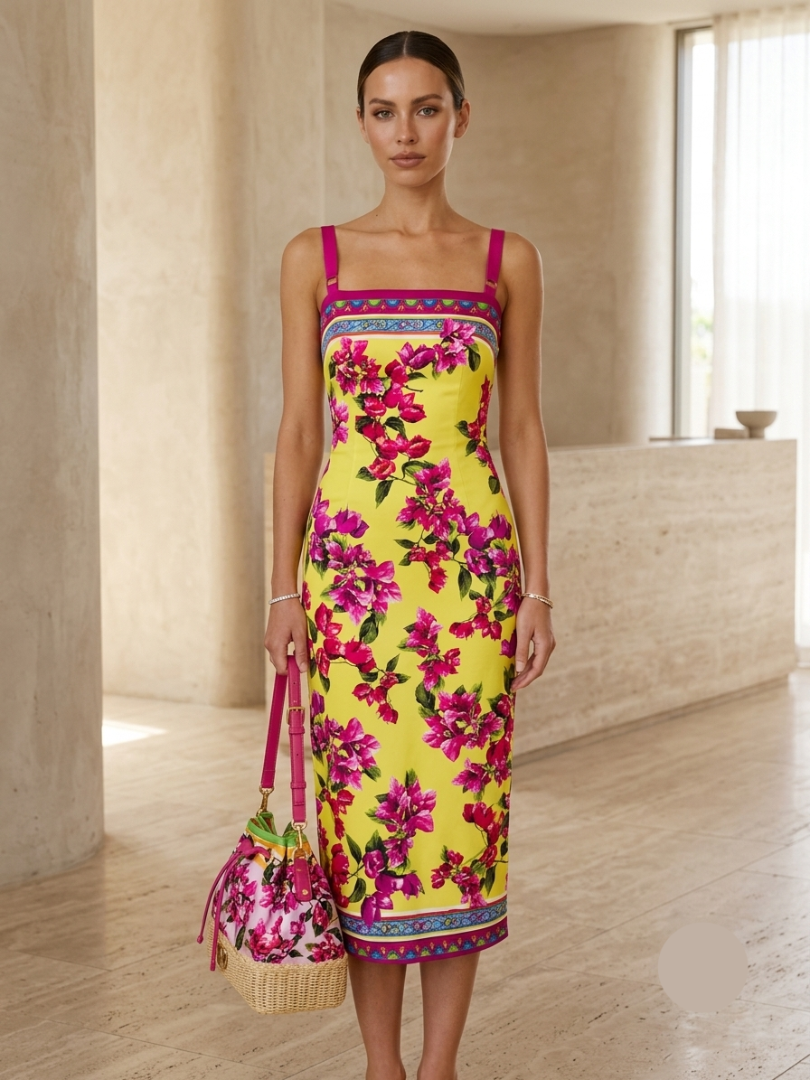 The Prairie Floral Midi Dress