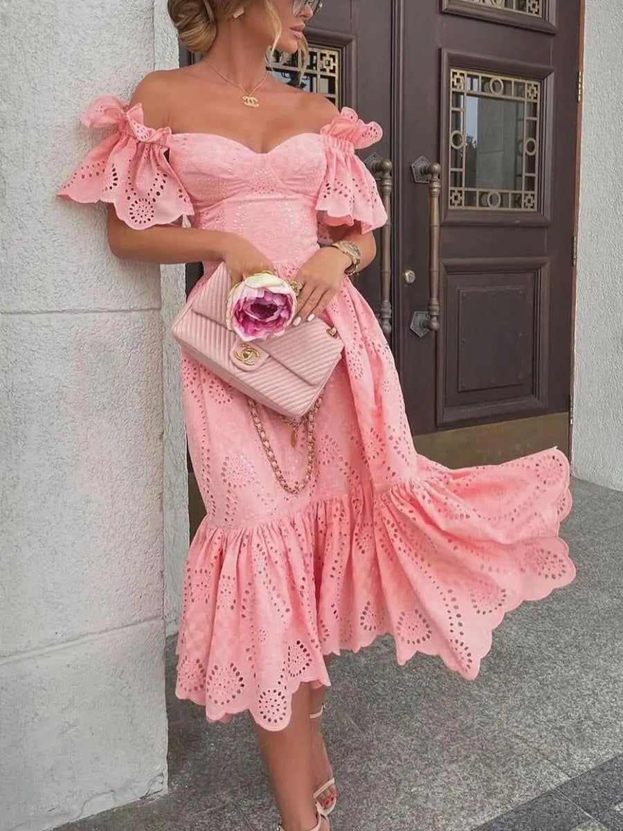 The Off-Shoulder Midi Dress