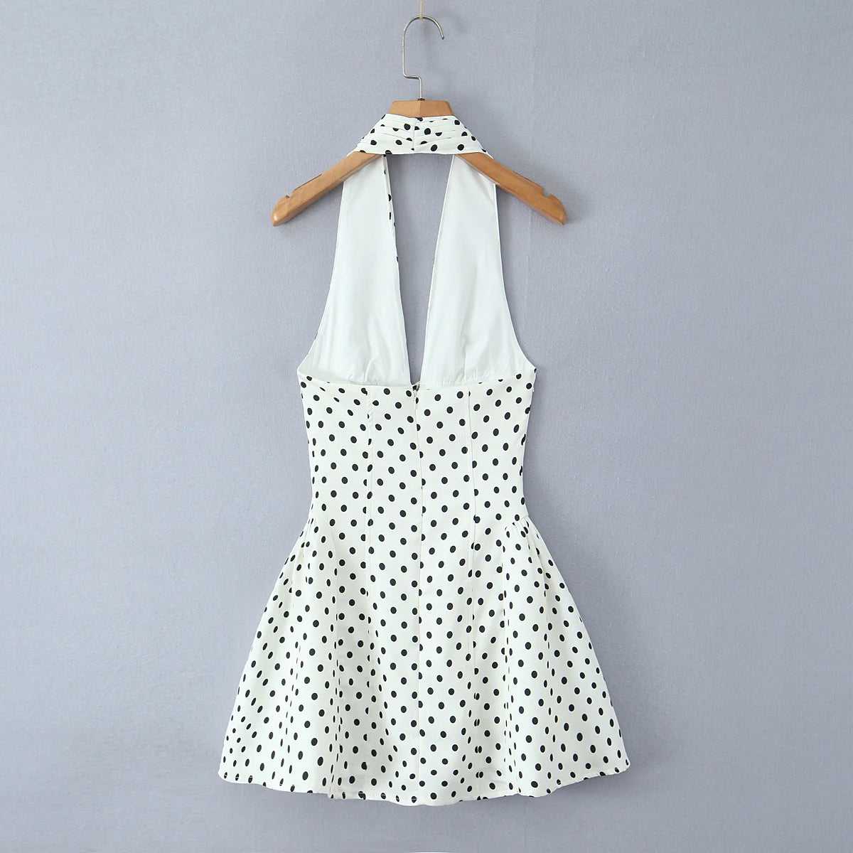 Retro Polka Dot A-Line Dress