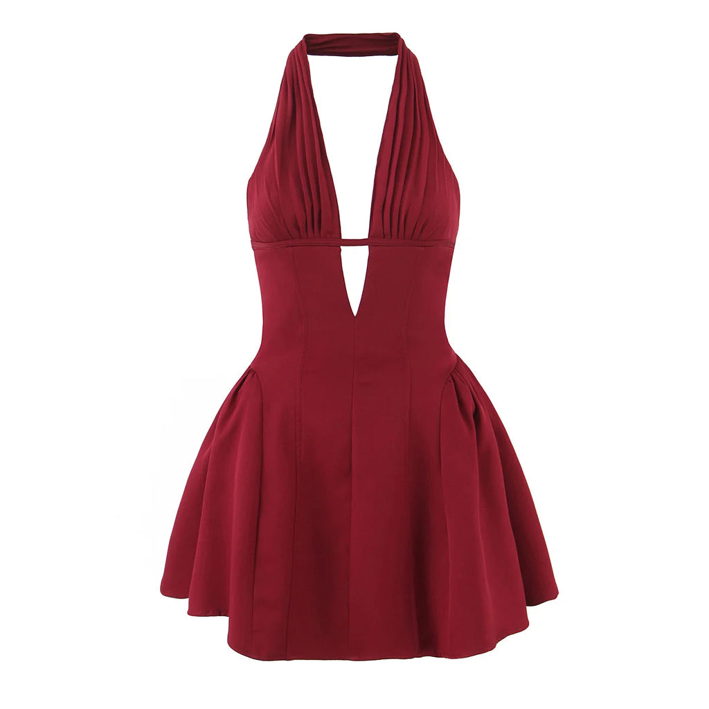 Retro Polka Dot A-Line Dress
