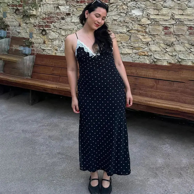 The Lace Patchwork Maxi Dress