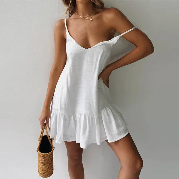 The Off-Shoulder Linen Sundress