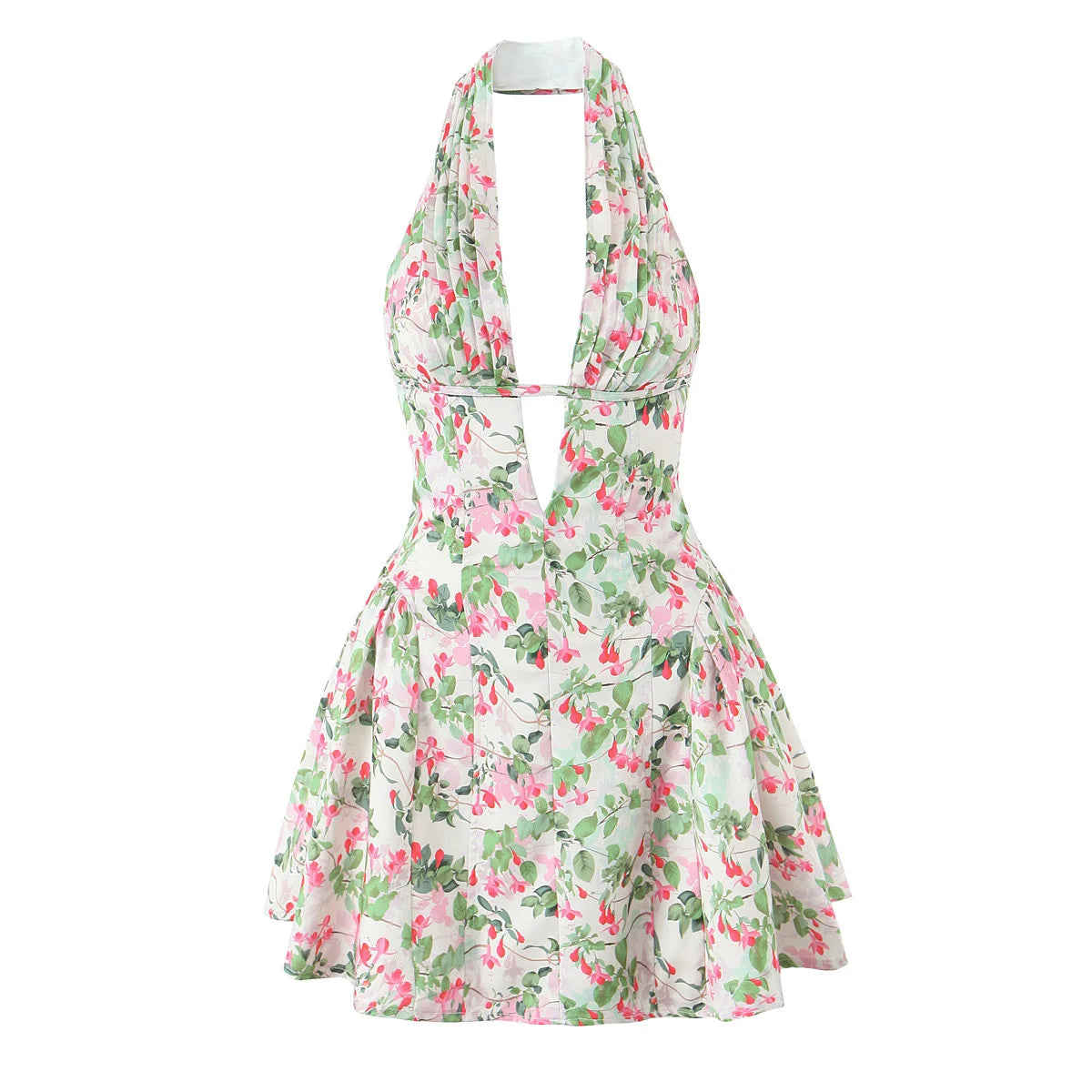 Retro Polka Dot A-Line Dress