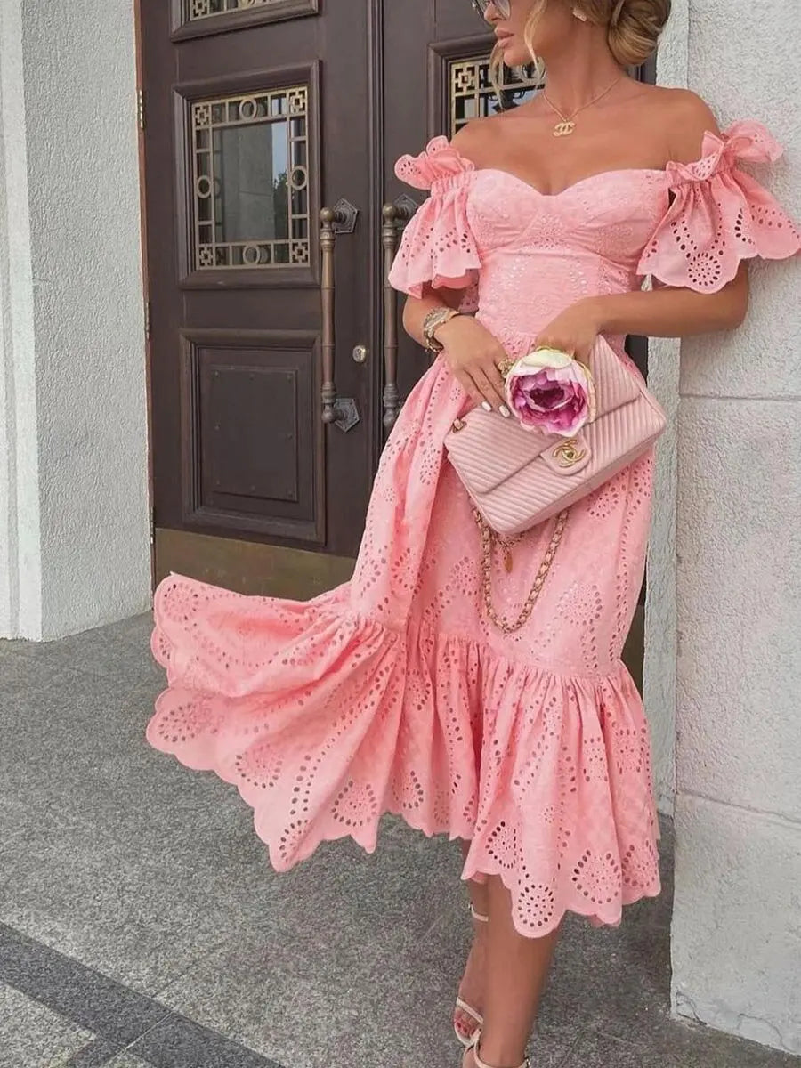 The Off-Shoulder Midi Dress
