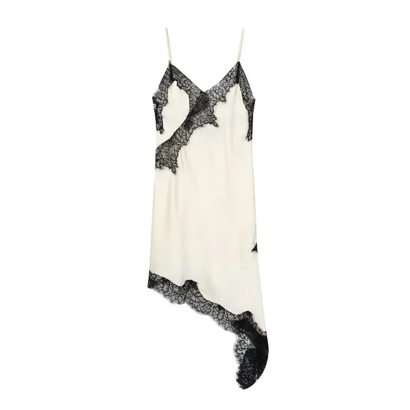 The Asymmetric Satin Slip Dress