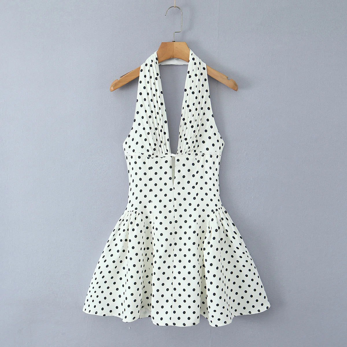 Retro Polka Dot A-Line Dress