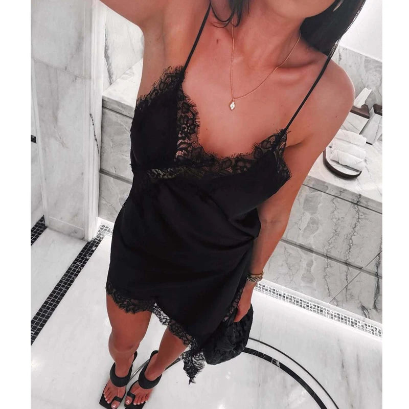The Asymmetric Satin Slip Dress