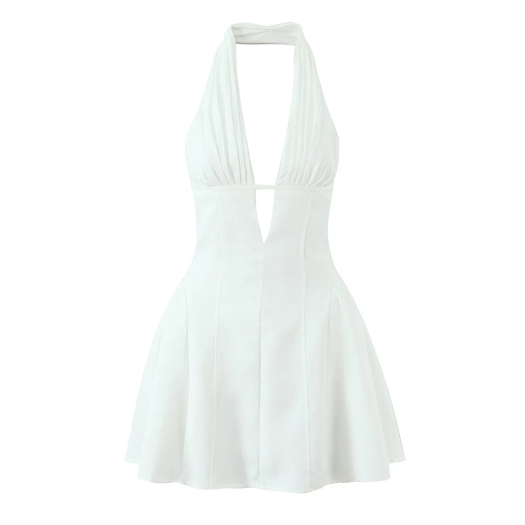 Retro Polka Dot A-Line Dress