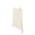 The Asymmetric Satin Slip Dress