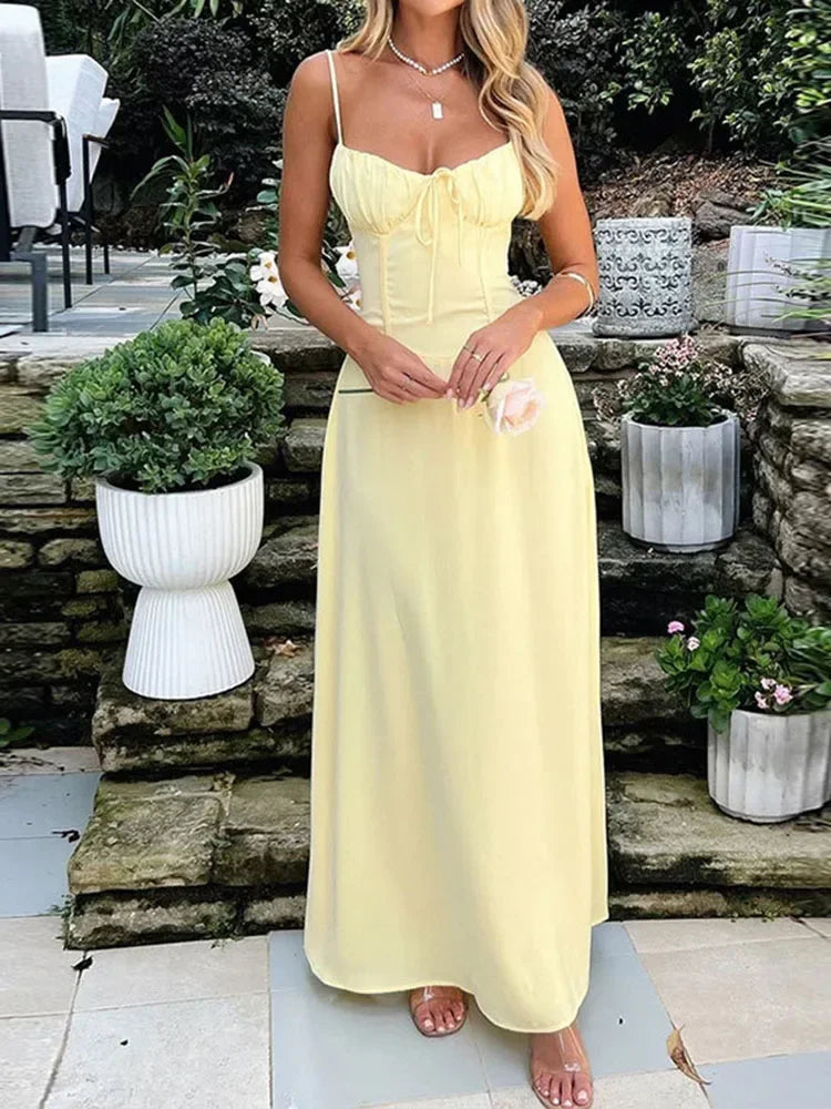 The Strappy Backless Maxi Dress