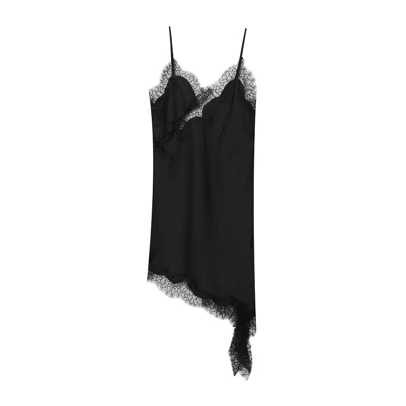 The Asymmetric Satin Slip Dress