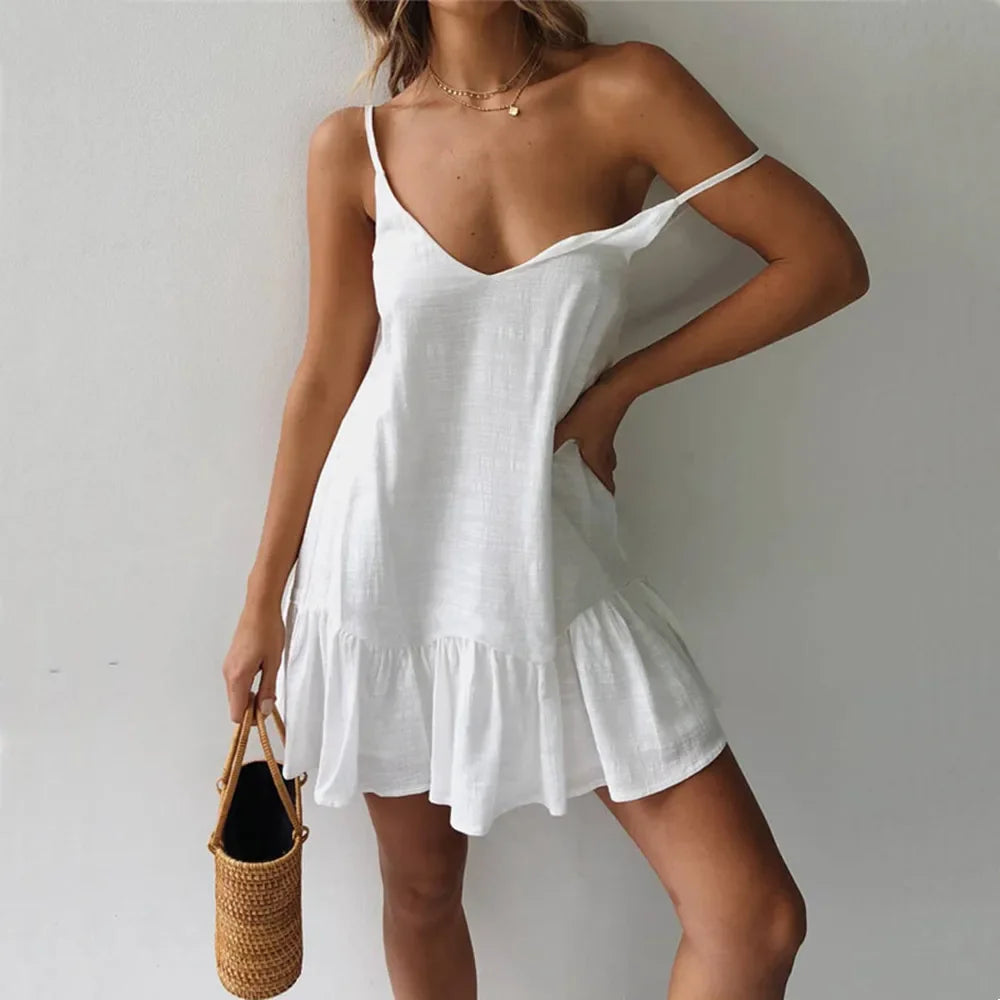 The Off-Shoulder Linen Sundress