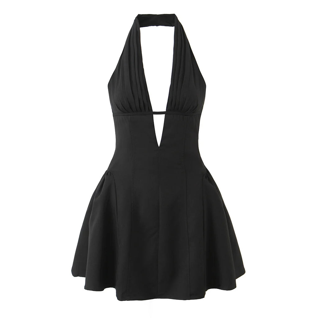 Retro Polka Dot A-Line Dress